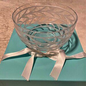 New Tiffany &Co. Wheat Leaf Serving Bowl